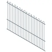 ProtectorAl 1201 - 2400 x 1800mm Monument Raked 16-30º Loop And Spear Top Pool Fence Panel