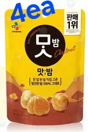 4ea_ 2.8oz(80g) CJ Roasted Tasty Chestnuts ready to eat snack