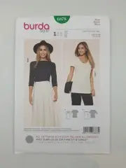 Burda Sewing Pattern 6878 Women's Blouse Pattern Size US 10-20 EUR 36-46 NEW