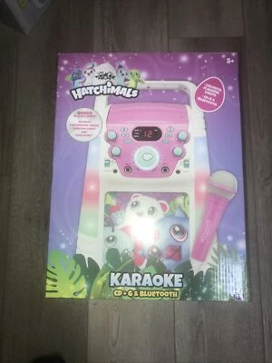 Hatchimals Colorful Flashing Lights Karaoke Machine w/ Microphone (KO2-11706)