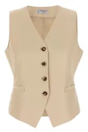 ALBERTO BIANI Linen Viscose Vest