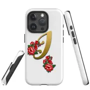 For iPhone 15 Pro Case, Shielding Cover, Letter I