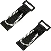 KAILIKETIY 2Pcs Shaped Carabiner Hooks for Stroller Pushchair Wheelchair Clips for Hanging Bags Diaper Bags Accessories for Hiking Shopping Travel