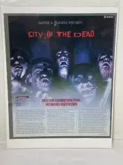 George A Romero City Of The Dead Zombie Mob Print Ad