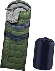 koolsoo Sleeping Bag Warm Camping Sleep Bag Portable Waterproof with Zipper Sleeping Pad Backpacking Quilt Equipment for Outdoor