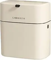 domoi Compost Bin Kitchen Garbage Can 1.8 Gallon Countertop Indoor Small Hanging Trash Can with Lid Composting Bin Easy Install Easy to Use White