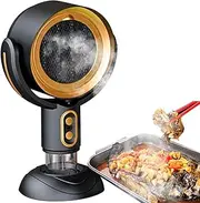 Portable Desktop Cooker Hood, 3000 mAh Rechargeable Desktop Range Hood with 3 Speed Adjustment and Detachable Large Oil Collection Cup, Household Exhaust Fan for Home Kitchen Fondue Hot Pot BBQ