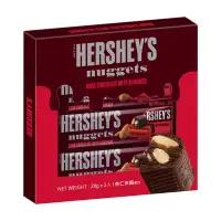 在飛比找Yahoo奇摩購物中心優惠-好時 Hersheys 金磚杏仁夾餡黑巧克力3入組(84g)