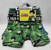 Hunter X Hunter Boys' Athletic Graphic Boxer Briefs 4-Pack Size XS(4-5)/New