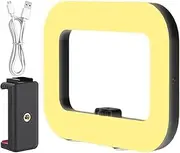Phone Ring Light, Handheld Camera Stabilizer, High Brightness LED Selfie Lamp, Portable Fill Light Live Streaming for Content Creation and Social Media, 12.99x10.24x2.17 Inches