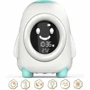 Children's Sleep Training Alarm Clock - Wake Up Clock Night Light Timer Thermometer for Toddlers Kids Girls Boys