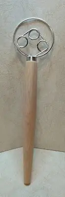 13" The Original Danish Dough Whisk LARGE Stainless Steel Dutch Whisk Kitchen