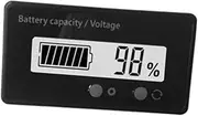 HOMSFOU Battery Capacity Monitor Voltmeter Voltage Meter Battery Capacity Tester Voltage Tester White