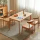 現代簡約全實木餐桌椅組合家用小戶型北歐原木餐桌長方形6人飯桌