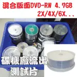 【清倉】混合版面DVD-RW 4.7GB 2X/4X/6X可重覆燒錄空白光碟片 25片