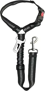 Dog Seat Belt Harness - Adjustable Car Harness with Seat Belt for Small and Medium Dogs, Puppies, Cats | Reflective Elastic Bungee Strap, Fit, Size