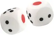 Kisangel Elastic Pressure Dice Toys 2 Pack Hand Sensory Toys for Fun Decompression Games