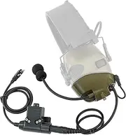 TSVISIONCORE Microphone&U94PTT for Howard Leight Impact Sports Noise Cancelling Headphones,Hunting(Army Green)