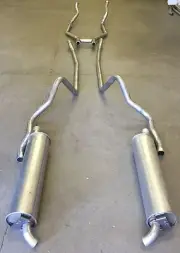 1964 FORD GALAXIE HARDTOP DUAL EXHAUST SYSTEM WITH 352-390 ENGINES, STAINLESS (for: Ford)