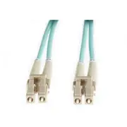 25M Om4 Multimode Fibre Optic Patch Cable Aqua