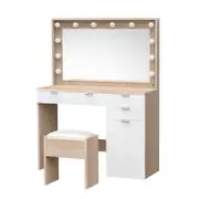 Alfordson Dressing Table Stool 5 Drawers Wood