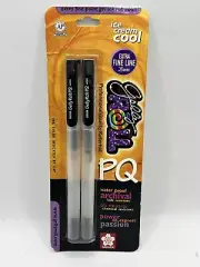 Sakura Gelly Roll Extra Fine Point Gel Ink Rollerball Pen 2-PACK Black 39281 VTG