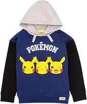[Pokémon] Pokemon Hoodie Boys Kids Pikachu Face Blue Game Sweater Gift