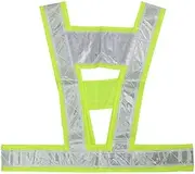 Accessories Automobiles And Motorcycles Visibility Traffic Waistcoats Vest Security Reflective Stripes Safety Jacket - (Color: Yellow)