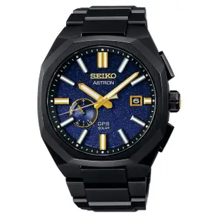 【SEIKO 精工】Astron限量款 黑色輕量鈦金屬 太陽能GPS衛星電波對時腕錶_SK028(SSJ021J1/3X62-0AD0SD)