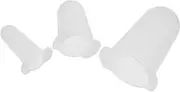 Cabilock 3Pcs Flexible Silicone Cake Piping Tip Covers Protection for Cake Decorating Tips Wear Nozzle Covers for Use for Baking and Icing Projects