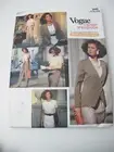 Vogue Pattern 2445 Misses Jacket, Dress Top Skirt Pants size 14-18 (A)
