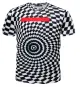 FINDSENSE Z1 日系 流行 男 時尚 3D 黑白格子 方塊 短袖T恤 特色短T