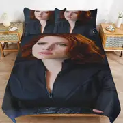 v2611 Bed Sheets Bedding Black Widow Bedding Sets Ultra Soft Skin-Friendly Duvet Cover 3 Piece, Cute Comforter Cover Bed Set for Boys Girls Kids ( 1