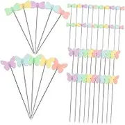 EXAOMBLE 200Pcs Durable Sewing Pins Practical Flat Head Cloth Fixing Pins for Crafting Patchwork DIY Projects Reliable for Easy Use