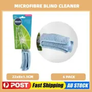6 x Durable Multipurpose Microfibre Blind Cleaner Home Room Cleaning 22x8x1.3CM