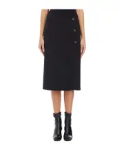 button-down skirt FR36,FR38 black