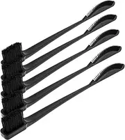 MUSISALY 5pcs Double-ended Makeup Brush Eyelash Brush Eyelash Separator Eyelash Comb Hair Wax Hairbrush Hair Brush Brow Spoolie Eyeshadow Blending Brush Brow Brush Lash Tool Pp Black