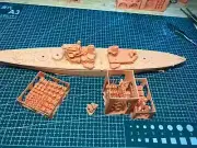 3D Printed 1/700 George V Class Battleships Unpainted Model Kit
