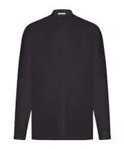 linen shirt S,L BLACK