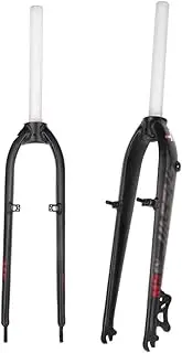 26/27.5" Mountain Bike Rigid Fork 1-1/8" Threadless Straight Tube Bike Front Forks Ultralight Aluminum Alloy Disc/V Brake 100mm QR Bike Rigid Fork