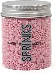 Sprinks Pastel Bubble Bubble Sprinkles - Edible Cake Decorations | Christmas Baking Decorations | Holiday Cupcake Toppers | Sugar Sprinkles for Cake | Dessert & Cupcake Sprinkles | 65g, Pink