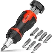 HAUTMEC 7-in-1 Stubby Screwdriver,HT0448