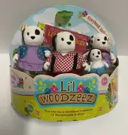 Lil Woodzeez Dalmation Woofwinkle dog family NEW! 5 Pieces Storybook included