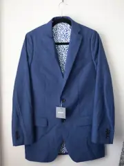 NEW Navy Wool and Linen Indochino Blazer / Suit Jacket SIZE 38 / 40