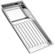 Generic Tool Tray Nail Tools Tray Decorative Body Piercing Tray Coffee Tea Tray Stainless Bar Tray Afternoon Tea Tray Bread Tray Silver Stainless Steel