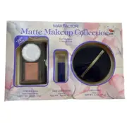 Vintage 1990 Max Factor Matte Makeup Collection Pan-cake Lipcolor Powder Bar NOS