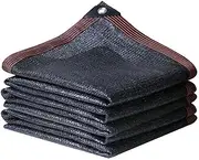 Shade Sails Sunblock Shade Cloth 95% Shading Rate Thicken Encryption Sun Shade Sail Awning Canopy for Garden Patio Yard Party Shade Cloth (Color : Black, Size : 4 x 6m)