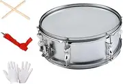 STARTIST 14 in Snare Drum Musical Instruments Student Marching Professional Music Drums Percussion Instrument for Teens Adults Gifts, Silver 14 inch