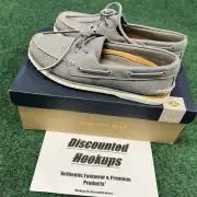 Sperry Gold Cup A/O Grey Nubuck Boat Shoe Mens size 7 STS24499