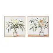 2 Pack Vase Framed Canvas